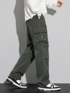 <span class=keywords><strong>Pantaloni</strong></span> da paracadutista da esterno plissettato di alta qualità da <span class=keywords><strong>uomo</strong></span> con nuova tela Casual da alpinismo elastica a forma rilassata - Product Image 2