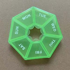 Pinbo tùy chỉnh nhựa 7 trường hợp Pill hộp biểu tượng khuyến mãi tùy chỉnh nhựa 7 Ngày Vòng Pill hộp - Product Image 5