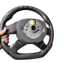 Volant de voiture en fibre de carbone avec LED pour Skoda Karoq Octavia Mk3 Vrs 2 3 Mk4 Vrs Superb Kodiaq rs Rapid yeti 2020