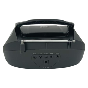 Lecteur CD portable de bureau avec batterie, haut-parleur Bluetooth, radio FM, télécommande et boutons intuitifs – Vente directe usine - Product Image 2