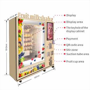 Distributeur automatique <span class=keywords><strong>de</strong></span> milkshakes et smoothies aux fruits surgelés en libre-service et distributeur automatique <span class=keywords><strong>de</strong></span> crèmes glacées réfrigérées - Product Image 5