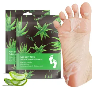 Masque exfoliant à l'aloe Vera, étiquette privée, nourrissant, effet Peeling naturel, efficace, hydratant, feuille, Peeling, 10 pièces