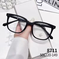 Lunettes à monture noire, myopie femme grand cadre prévention de la lumière bleue et anti-fatigue marée lunettes à lumière bleue monture de lunettes