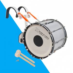 Tambour basse de 22 pouces de style épaule, instrument de percussion en gros du fabricant, avec éponge de silencieux, son grave et puissant - Product Image 1