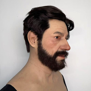 Silicone <b>Makeup</b> Party Real Human Realistic Male Mask Beautiful Girl Cosplay Drag Queen Crossdresser - Product Image 3