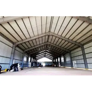 Disesuaikan modular prefab industri bingkai logam pabrik hangar lokakarya baja struktur prefabrikasi bangunan gudang harga