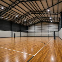 Stade à structure spatio-couplée pour sports régionaux, bâtiment de gymnase préfabriqué en structure métallique pour événements