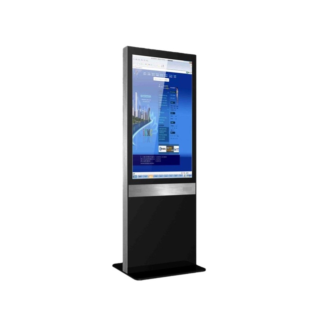 EKAA IR Touch Screen 43 Inch Floor Stand Advertising Player Indoor Interactive Display LCD Retail Store Elevator Airport