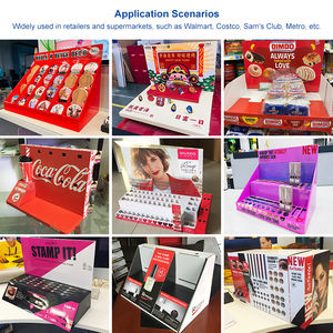 Présentoir <span class=keywords><strong>de</strong></span> Comptoir Pliant Pop-up à Montage Facile, Personnalisable avec Impression, Boîte PDQ, Étagères <span class=keywords><strong>de</strong></span> Table en Carton - Product Image 6