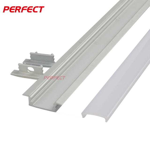 PERFECT Aluminium Alloy 6063-T5 Square LED Strip Light T3-T8 Temper 10/30/60/90 Degree Beam Angle Opal Diffuser Anodic/Powder