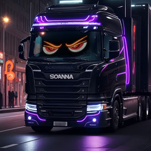 Nueva Pantalla LED Flexible para Ventanas, Resistente al Agua IP67, Luces Decorativas para Autos con Diseño de Ojo de Diablo, Accesorios Universales de 12V 5W - Product Image 6