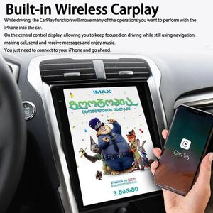 Lecteur multimédia vidéo pour voiture avec écran Android Tesla de 12,1 pouces, 256 Go de ROM, radio 2din, GPS, autoradio pour Ford Mondeo 2016 Fusion - Product Image 2