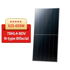 En stock Panneaux solaires bifaciaux Jinko Tiger Neo 78HL4-BDV 625-650 Watt avec double verre N-type 630w 640w 635w 645w - Product Image 1