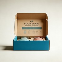Boîte d'expédition personnalisée pour lotion avec logo, boîte d'emballage pour shampoing, boîte cosmétique pour soins de la peau avec insert en papier