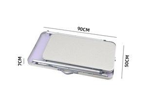 <span class=keywords><strong>Table</strong></span> en <span class=keywords><strong>aluminium</strong></span> HISPEED <span class=keywords><strong>extensible</strong></span>, pliable, légère, portable, design moderne, pour l'extérieur, le camping, la plage, le jardin, utilisation en intérieur - Product Image 6