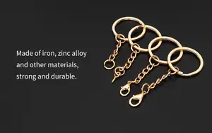 Factory Supply Goedkope Prijs 25Mm Metalen Split Key Ring Voor Sleutelhanger