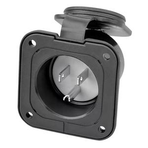 15Amp 125V NEMA 5-15P 3 fils <span class=keywords><strong>en</strong></span> acier inoxydable prise ca couvercle étanche entrée à bride pour Marine/bateau RV Shore Power STL pour - Product Image 6