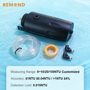 เซ็นเซอร์วัดความขุ่นแบบเลเซอร์ OEM REMOND 0.0001NTU ระดับ IP68 แบบ Flow-through ออนไลน์  พร้อมสัญญาณเอาต์พุต 4-20mA RS485 สำหรับน้ำดื่ม 0-20 NTU วัสดุ ABS - Product Image 6