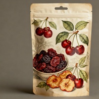Pochette alimentaire refermable à fermeture éclair, personnalisée, imprimée numériquement, multi-tailles, multicouche, résistante à l'humidité, pour aliments pour bébés, chocolats et biscuits