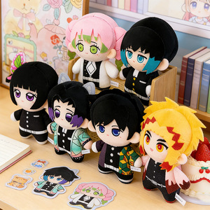 Figurine en peluche de démon japonais, poupée en peluche de dessin animé Tanjiro Nezuko, rembourrage en coton PP doux, jouets en peluche - Product Image 4
