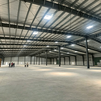 Bâtiment d'Entreposage Personnalisé avec Bureau en Mezzanine ou Plateforme de Stockage, Structure en Acier