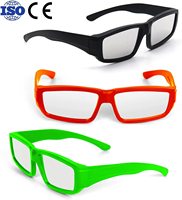 Lunettes d'éclipse solaire ISO 12312: 2:2015(E) et certifiées CE, lunettes d'éclipse en plastique durables pour l'observation directe du soleil