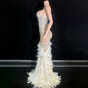 <span class=keywords><strong>Abiti</strong></span> da festa donna <span class=keywords><strong>eleganti</strong></span> da sera <span class=keywords><strong>abiti</strong></span> di moda <span class=keywords><strong>abiti</strong></span> di moda 2024 donna abito di compleanno con piume - Product Image 3