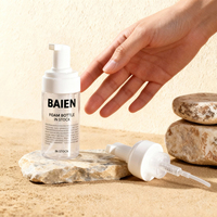 Flacon de shampoing moussant 200 ml le plus vendu, flacon de nettoyant facial moussant de voyage 30 ml, flacon pompe à mousse liquide pour les mains 100 ml