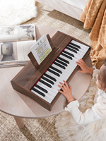 Direkt vom Hersteller: BADU Music 37-Tasten Lern-Mini-Holzspielzeug-Klavier, Elektronische USB-Tastatur für Kinder