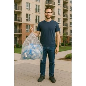 Bolsa de Basura Genérica de 26 Galones, Transparente, Multiusos, Paquete de 100 Unidades - Product Image 6