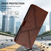 Dompet Kulit PU untuk Iphone 17 AIR 16 PLUS 15 14 13 12 11 Pro Max X XS XR 16E 17E 6 7 8 dengan Slot Kartu ID dan Penyangga Lipat