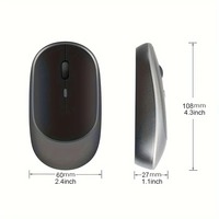 Mouse Gaming Nirkabel Dual-Mode 2.4G/5.2 yang Dapat Diisi Ulang dengan Antarmuka Tipe-C untuk Laptop & Desktop