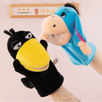 36 modèles de jouets éducatifs pour l'autisme, marionnettes à main en peluche singe, mouton, renard, dinosaure pour enfants