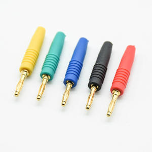 2mm Plaqué Or Wilding Fiche Banane Mâle Haut-Parleur Amplificateur Câble <span class=keywords><strong>Fil</strong></span> Vis d'Alimentation <span class=keywords><strong>Jack</strong></span> Connecteur <span class=keywords><strong>Adaptateur</strong></span> - Product Image 2