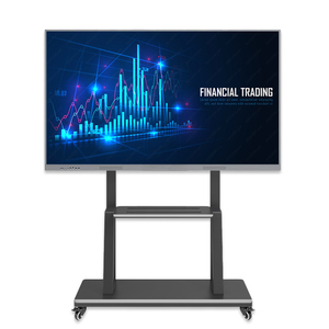 Pizarra Interactiva Inteligente con Pantalla Táctil de 65" 75" 4K, 20 Puntos Táctiles, Vidrio AG, Sistema Dual Android y Windows, 120Hz, para Escuela - Product Image 1