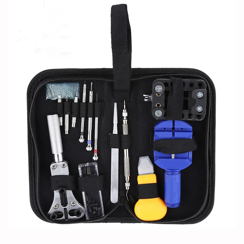 9pcs Multi-function Watch Repair Maintenance Tool Kit with Watch Case Closer and Dust Blower