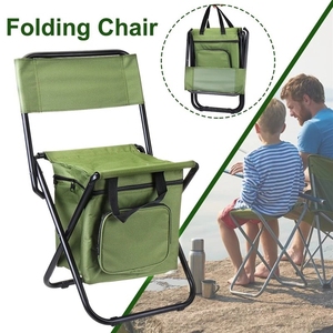 Silla Plegable Portátil <span class=keywords><strong>para</strong></span> Pesca y Camping con Bolsa Refrigerante, Mochila con Silla Integrada, Gran Venta - Product Image 6