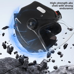 New National Standard 3C-Certified <b>ABS</b> Unisex Four-Season Universal Motorcycle Use Dual-Lens Design Warm Safe 3C-Certified Safet - Product Image 2