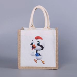 Bolsas de Compra de Yute Hechas a Mano con Diseño para Mujer, Bolsas de Yute de Moda - Product Image 2