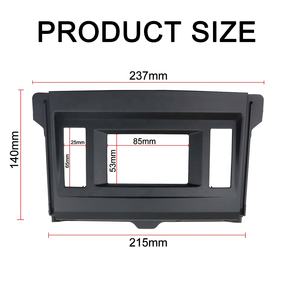 Cadre d'autoradio pour Toyota <span class=keywords><strong>Prado</strong></span> <span class=keywords><strong>GX</strong></span> 150 MID <span class=keywords><strong>2010</strong></span> GPS DVD Android Kit d'installation stéréo Fascia Audio Refitting Cover - Product Image 5