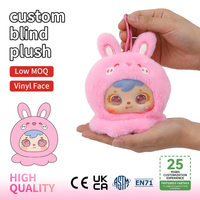Caja Sorpresa de Mini Peluches Colgantes: Lindos Peluches con Temática de Animales (Conejo, Tigre, Pez) con Figura Sorpresa