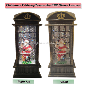 โคมไฟน้ำ LED รูปซานต้าทำจากทองแดงโบราณของตกแต่งคริสต์มาสบนโต๊ะในร่มสำหรับบ้านโรงแรมวันหยุดปาร์ตี้แบตเตอรี่ - Product Image 3