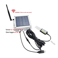 Sensor de NPK para Suelo con Panel Solar y Módulo Inalámbrico, Gateway IoT LORAWAN con Señal Digital RS485 para Monitoreo Agrícola en Línea