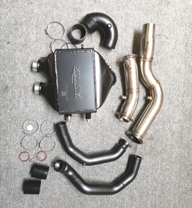 Top Mount Intercooler+downpipe+<strong>chargepipe</strong>+boostpipe for BMW M2C M3 M4 F80 F82 F83 3.0L S55 2015+ - Product Image 5