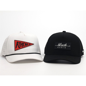 Gorra de 5 Paneles con Parche de Goma y Cuerda, <span class=keywords><strong>Precio</strong></span> al por Mayor - Product Image 4