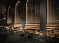 Comptoir de bar à café rond, vitrine de présentation, mobilier design pour service rapide, comptoir de bar à boissons pour restaurant, café, rénovation de magasin