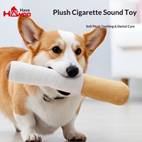 Jouet à mâcher en peluche couineur pour chien, simulant un cigarette, le plus vendu, pour soulager la monotonie et les poussées dentaires, jouet pour chiot en gros