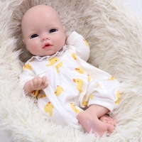 Poupée Reborn réaliste en silicone solide de 13 pouces, fonction boire et uriner, jouet de simulation bébé garçon/fille pour enfants, cadeau