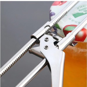 Abrelatas y abridores de frascos ajustables de acero inoxidable, antideslizantes, multifunción, manual, para tapas de botellas, accesorios para el hogar - Product Image 3
