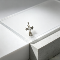 Breloques Croix Vintage en Laiton, Pendentifs Zircon Plaqué Or/Rhodium pour Accessoires de Bijoux Faits Main Rétro Religieux DIY